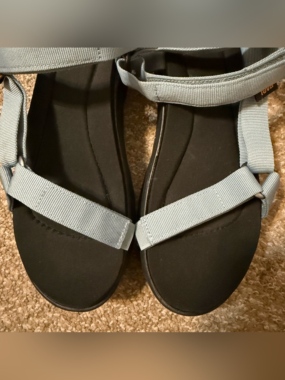 Teva Jadito Universal Sandals Comfort Easy Off/On Blue Black Velcro Size 10 EUC - Picture 6 of 12